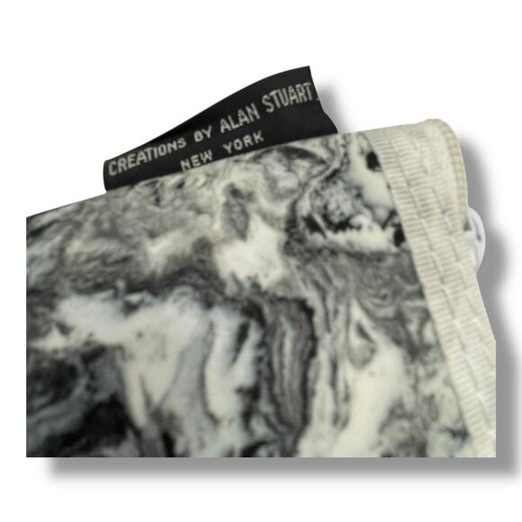 Vintage Creations by Alan Stuart New York  Makeup Bag Marble Print Cosmetic1990s - Picture 10 of 13